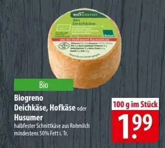 Famila Nord Ost Biogreno Deichkäse, Hofkäse oder Husumer Angebot