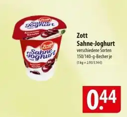 Famila Nord Ost ZOTT Sahne-Joghurt Angebot