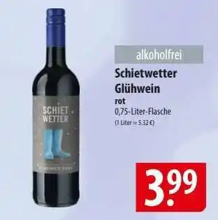 Famila Nord Ost Schietwetter Glühwein rot Angebot