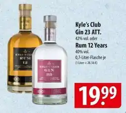 Famila Nord Ost Kyle’s Club Gin 23 ATT or Rum 12 Years Angebot