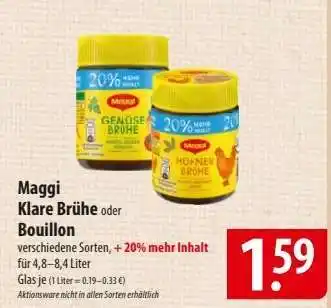 Famila Nord Ost Maggi Klare Brühe oder Bouillon Angebot