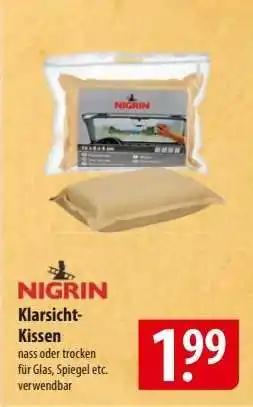 Famila Nord Ost Nigrin Klarsicht-Kissen Angebot