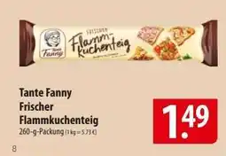 Famila Nord Ost TANTE FANNY Frischer Flammkuchenteig Angebot