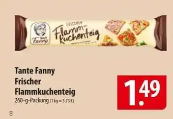 Famila Nord Ost TANTE FANNY Frischer Flammkuchenteig Angebot