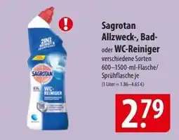 Famila Nord Ost Sagrotan Allzweck-, Bad- oder WC-Reiniger Angebot