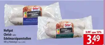 Famila Nord Ost Hofgut Christ- oder Edelmarzipanstollen Angebot