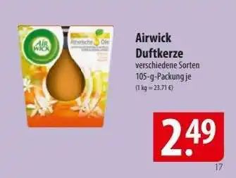 Famila Nord Ost Airwick Duftkerze Angebot