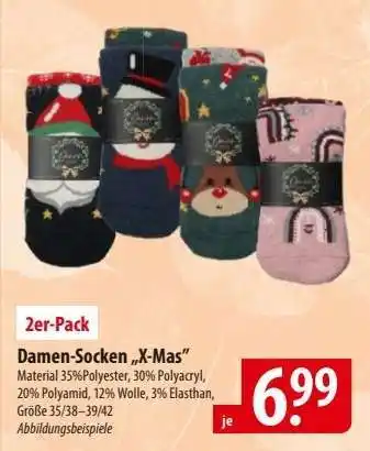Famila Nord Ost Damen-Socken „X-Mas” Angebot
