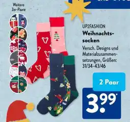 Aldi Süd UP2FASHION Weihnachtssocken Angebot