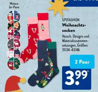 Aldi Süd UP2FASHION Weihnachtssocken Angebot