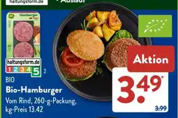 Aldi Süd Bio-Hamburger Angebot