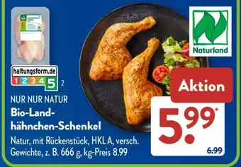 Aldi Süd Bio-Landhähnchen-Schenkel Angebot