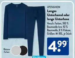Aldi Süd UP2FASHION Langes Unterhemd oder lange Unterhose Angebot