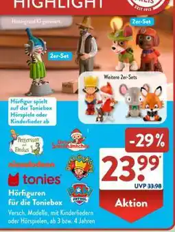 Aldi Süd Hörfiguren für die Toniebox Angebot