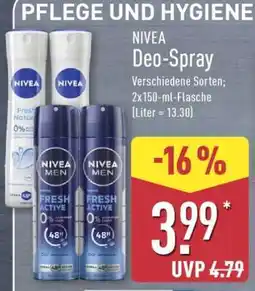 Aldi Nord Nivea Deo Spray Angebot