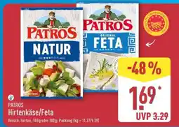 Aldi Nord PATROS Hirtenkäse/Feta Angebot