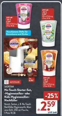 Aldi Süd SAGROTAN No-Touch-Starter-Set Angebot