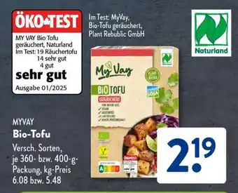 Aldi Süd MYVAY Bio-Tofu Angebot