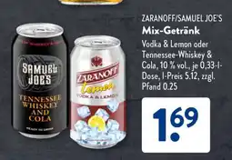 Aldi Süd ZARANOFF/SAMUEL JOE'S Mix-Getränk Angebot