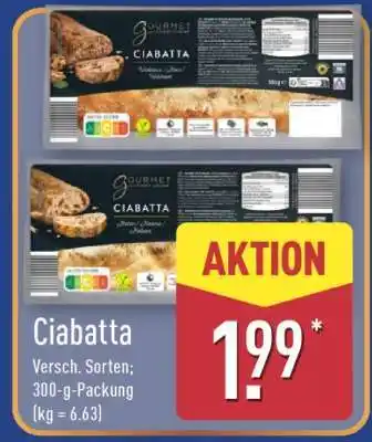 Aldi Nord Ciabatta Angebot