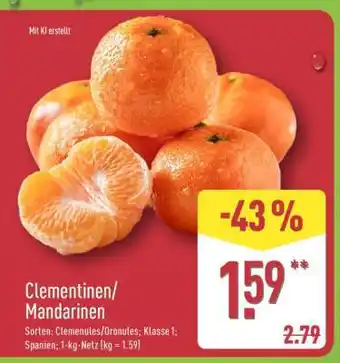 Aldi Nord Clementinen/ Mandarinen Angebot