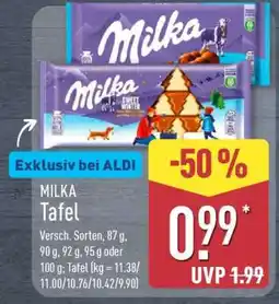 Aldi Nord Milka Tafel Angebot