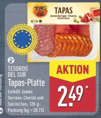 Aldi Nord TESOROS DEL SUR Tapas-Platte Angebot