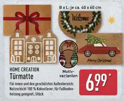 Aldi Nord HOME CREATION Türmatte Angebot