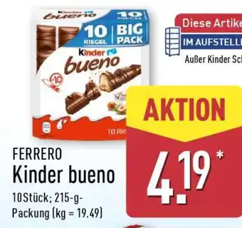 Aldi Nord FERRERO Kinder Bueno Angebot