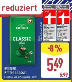 Aldi Nord BARISSIMO Kaffee Classic Angebot