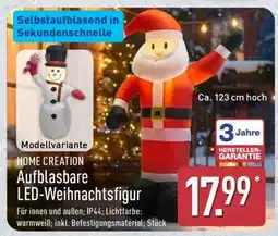 Aldi Nord HOME CREATION Aufblasbare LED-Weihnachtsfigur Angebot