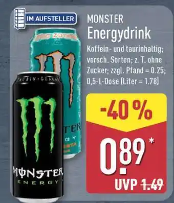 Aldi Nord MONSTER Energydrink Angebot