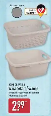 Aldi Nord HOME CREATION Wäschekorb/-wanne Angebot