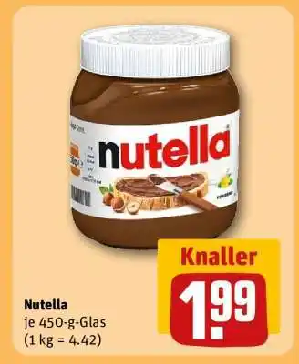 REWE nutella Angebot