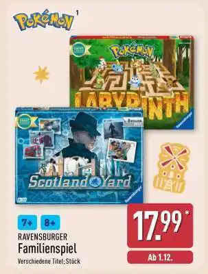 Aldi Nord RAVENSBURGER Familienspiel Angebot