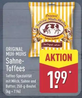 Aldi Nord ORIGINAL MUH-MUHS Sahne-Toffees Angebot