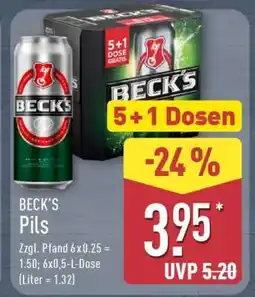 Aldi Nord Beck's Pils Angebot