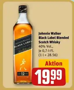 REWE Johnnie Walker Black Label Blended Scotch Whisky Angebot