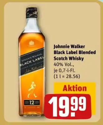 REWE Johnnie Walker Black Label Blended Scotch Whisky Angebot