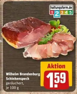 REWE Wilhelm Brandenburg Schinkenspeck Angebot