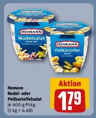 REWE Homann Nudel- oder Pellkartoffelsalat Angebot