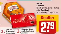 REWE Ferrero Küsschen oder Mon Chéri Angebot