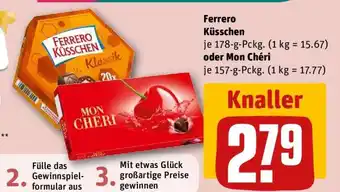 REWE Ferrero Küsschen oder Mon Chéri Angebot