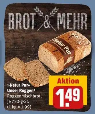 REWE Natur Pur Unser Roggen² Angebot