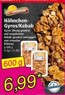 Norma Hähnchen Gyros/Kebab Angebot