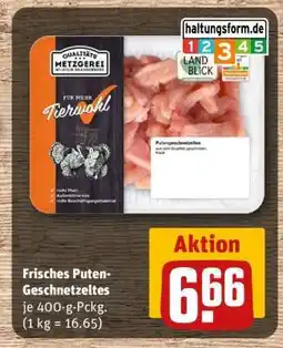 REWE Frisches Puten- geschnetzeltes Angebot