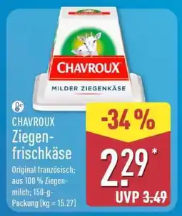 Aldi Nord CHAVROUX Ziegenfrischkäse Angebot