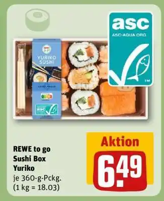 REWE REWE to go Sushi Box Yuriko Angebot