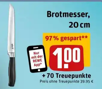 REWE Brotmesser, 20 cm Angebot