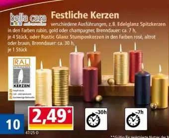 Norma Festliche Kerzen Angebot